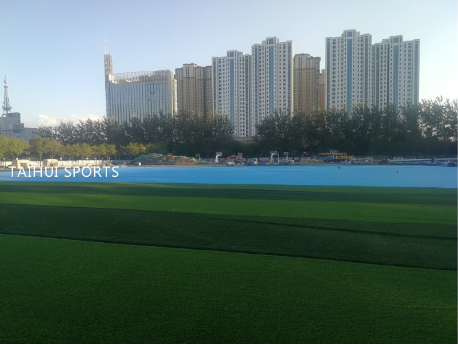 Soccer Pitch Shock Pad Underlay , High Density Foam Rubber Crosslink Foam Sheets