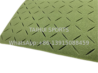 15mm Prefabricated Artificial Grass Layer Perforated Drainage Shock Pads For Sports Fields