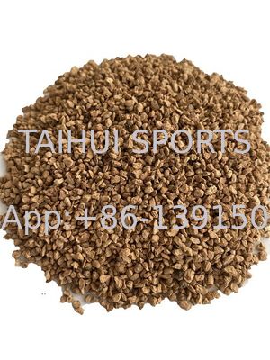UV Resistant Organic Turf Infill 0.5-2mm Cork Infill Granules for Easy Installation on Sports Fields