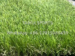 Outdoor Sports Grass Artificial Turf Rug Green Carpet With Drainage Holes Density 21000