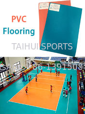 6mm Volleyball PVC Floor Tile Green/Blue/Yellow/ Red/ Gray Fitness Outdoor Indoor PVC Flooring