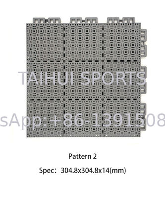 Interlocking Basketball Court Tiles Anti Slip Plastic Sport Court Tiles