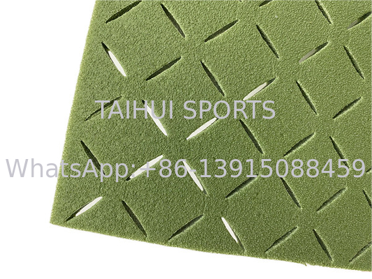 15mm Prefabricated Artificial Grass Layer Perforated Drainage Shock Pads For Sports Fields