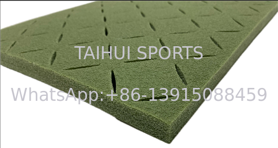 15mm Prefabricated Artificial Grass Layer Perforated Drainage Shock Pads For Sports Fields