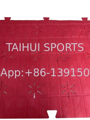 Interlocking Artificial Grass Shock Absorbing Underlay Easy Installation for Sports Field