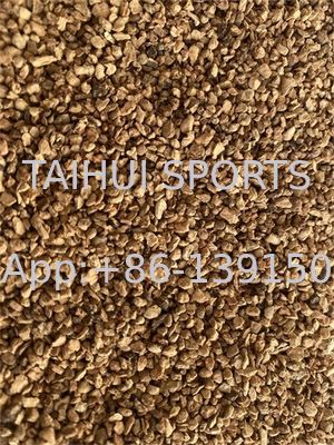 UV Resistant Organic Turf Infill 0.5-2mm Cork Infill Granules for Easy Installation on Sports Fields