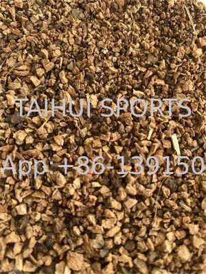 UV Resistant Organic Turf Infill 0.5-2mm Cork Infill Granules for Easy Installation on Sports Fields