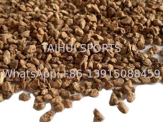 UV Resistant Organic Turf Infill 0.5-2mm Cork Infill Granules for Easy Installation on Sports Fields