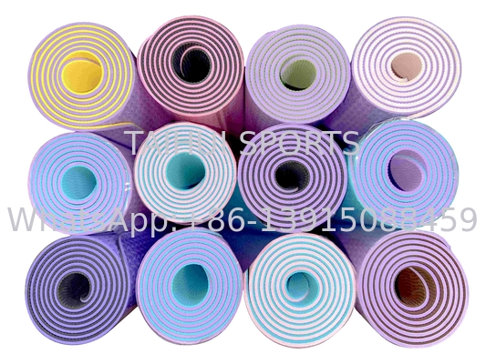 Yoga Gym Everyday Exercise Yoga Mats 6MM Cushy Floor Mats