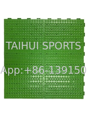 Interlocking Synthetic Belt Shock Pad Perfect Drainage Design For Basketball Court And Table Tennis Floor