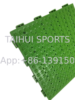 Interlocking Synthetic Belt Shock Pad Perfect Drainage Design For Basketball Court And Table Tennis Floor