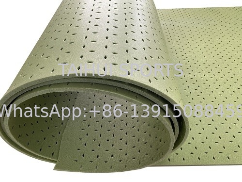 TAIHUI T2510G Shock Pad Underlay Lightweight Design Excellent Shock Absorption Customizable Roll Length High Durability Green/Customize