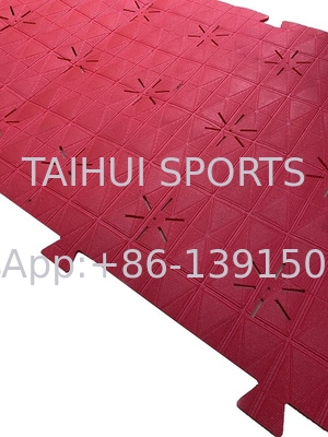 10 MM Synthetic Turf Underlay Shock Pad With Sunflower Hole For Artificial Grass