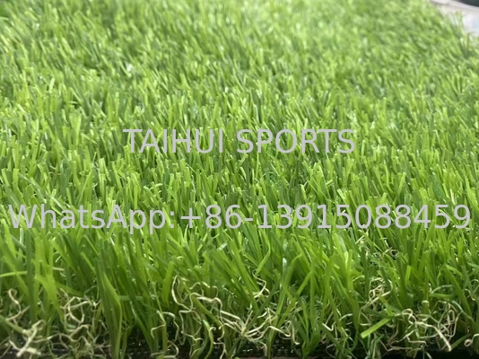 Outdoor Sports Grass Artificial Turf Rug Green Carpet With Drainage Holes Density 21000