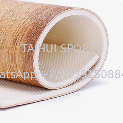 Modern Eco-Friendly 3.5mm-10mm Durable Sports PVC Flooring Wood Grain for Basketball/ Volleyball/ Table Tennis/ Badminton/ Pickleball Court