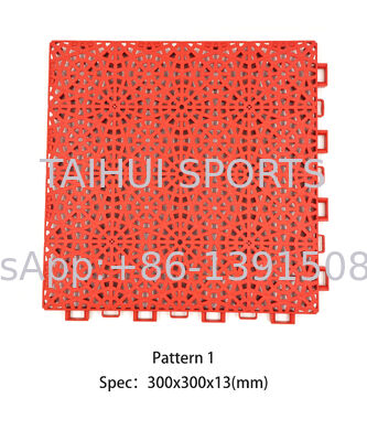 Eco-friendly Fire-Resistant Polypropylene Sports Flooring with High Compression Resistance for Basketball and Tennis Courts