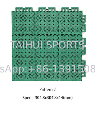 High Impact Resistant PP Interlocking Floor Tiles Ideal for Multi Sports Courts Quick Delivery