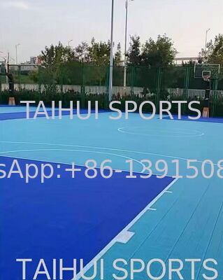 PP Material Basketball Sport Flooring Tiles Wear-Resistant Click-Lock System for Sports Venues