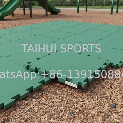 PE Foam Interlocking Safety Mat with 10-100mm Thickness and HIC & CFH Ensured for Playground Shock Pad