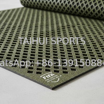 FIFA Certified Shock Pad Underlay with Diamond Hole Design for Customized Length Artificial Grass Sports Fields