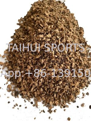 Natural Eco-Friendly Cork Infull Granules Non-Toxic Environmental Material For Artificial Grass