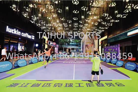 2mm/2.5mm/3mm Thickness Pickleball Flooring Full Roll Vinyl Sports Flooring