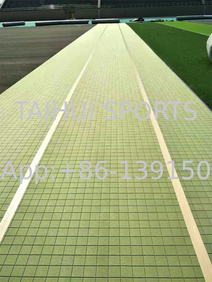 PE Foam Rugby Field Turf Shock Pads Artificial Grass Underlay Double Sided Slotted