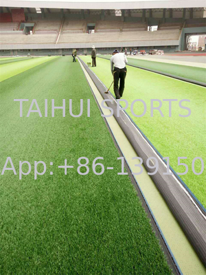 PE Foam Rugby Field Turf Shock Pads Artificial Grass Underlay Double Sided Slotted