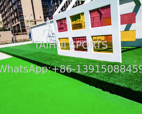 Interlocking Playground Shock Pad Soft Layer 20mm 30mm 50mm Puzzel Pad Artificial Grass CFH Tested