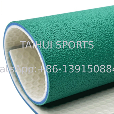 Indoor Court PVC Rubber Floor Mat 3.5-10mm Thickness Sport PVC Flooring For Volleyball Badminton Tennis Dance Room Gym