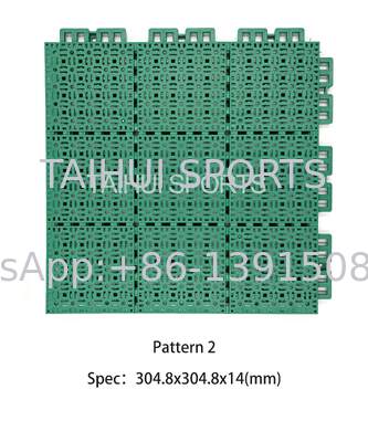 Eco-friendly Fire-Resistant Polypropylene Sports Flooring with High Compression Resistance for Basketball and Tennis Courts