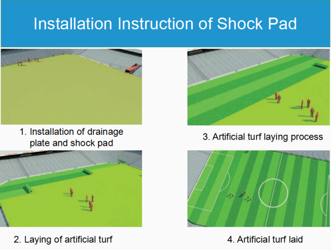 Closed Cell Foam Two Sides Grooved 10mm Artificial Turf Shock Pad 5