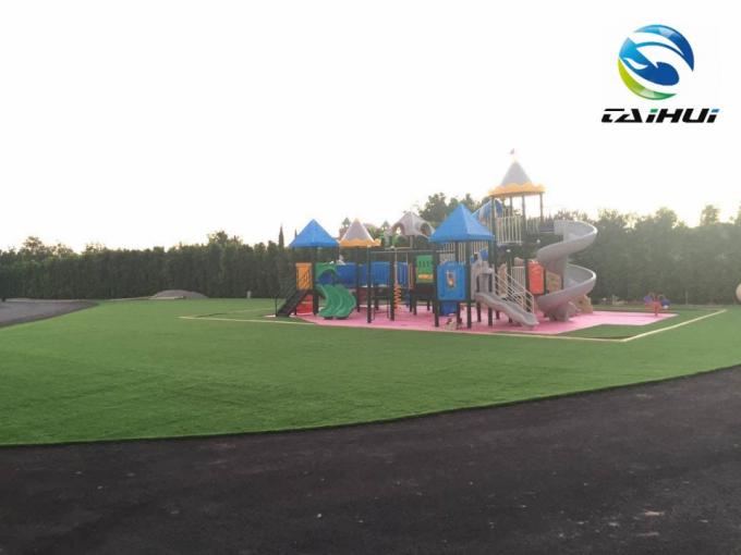 Red PE Foam Customized Thickness Two Sides Slotted Rubber Artificial Turf Shock Pad Fire Resistant FIFA Standard 0