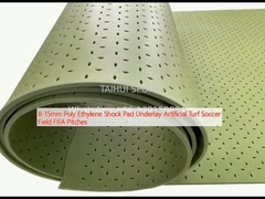 8-15mm Poly Ethylene Shock Pad Underlay Artificial Turf Soccer Field FIFA Pitches