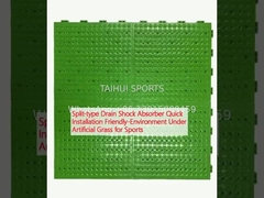 Split-type Drain Shock Absorber Quick Installation Friendly-Environment Under Artificial Grass for Sports