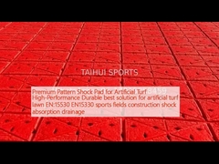 Premium Pattern Shock Pad for Artificial Turf High-Performance Durable best solution for artificial turf lawn EN:15530 EN15330 sports fields construction shock absorption drainage