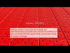Premium Pattern Shock Pad for Artificial Turf High-Performance Durable best solution for artificial turf lawn EN:15530 EN15330 sports fields construction shock absorption drainage