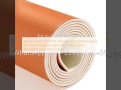 Factory Direct 3.5-10mm Thickness PVC Sports Flooring for Courts Volleyball/ Badminton/ Table tennis/ Basketball/ Gym/ Dance room