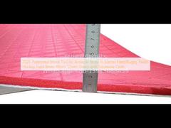 2025 Patterned Shock Pad for Artificial Grass in Soccer Field/Rugby Field/ Hockey Field 8mm 10mm 12mm 15mm with Geotexile Cloth 